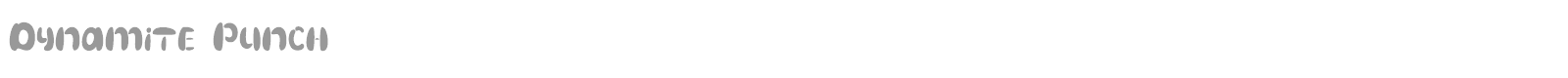 Dynamite Punch font preview